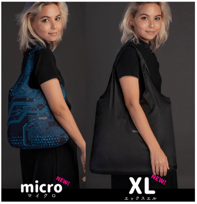 左が「NANOBAG micro」右が「NANOBAG XL」