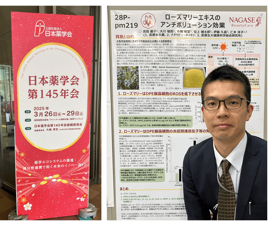 発表タイトル「ローズマリーエキスのアンチポリューション効果」