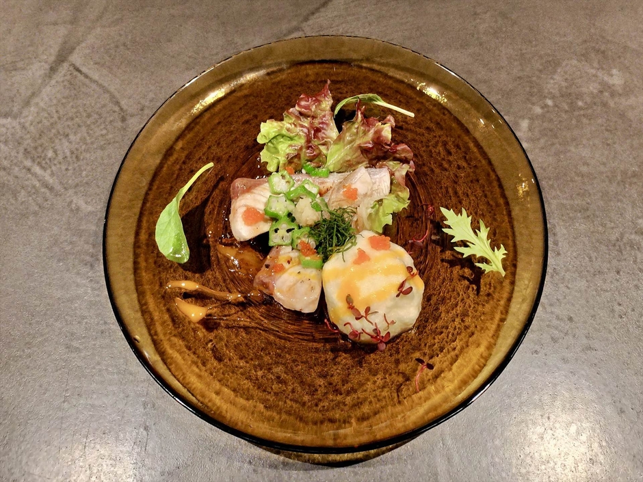 カンパチと新しょうがのサラダすき焼き