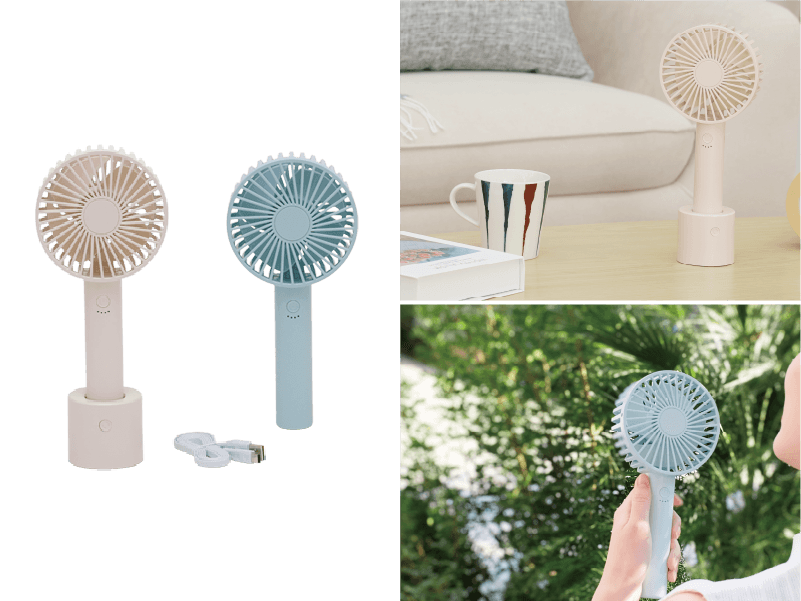 回転台付きハンディファン　YM-400GE