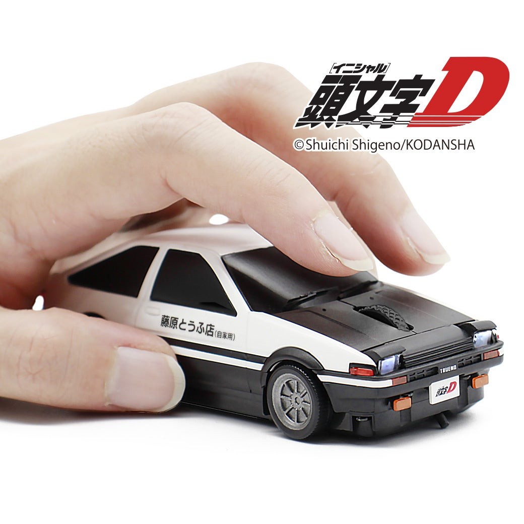 リトラクタブルライトが点灯!『頭文字D』 トヨタ AE86 型無線マウス (後期版)が、一般販売開始!