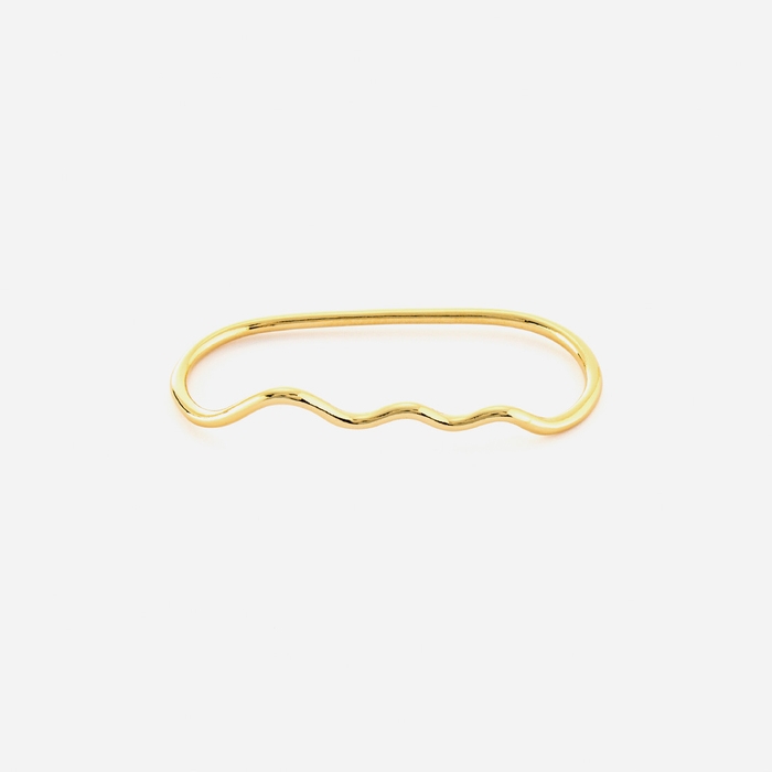 NUWL GLOSS WAVE 2FINGER RING