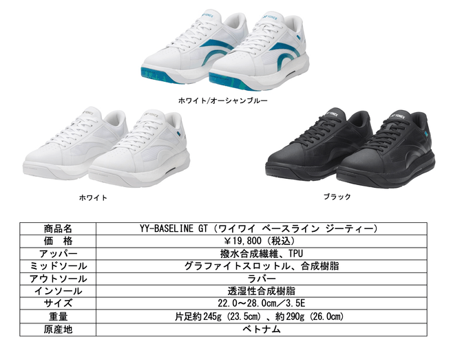 オフコートのあらゆるシーンで快適に履ける高性能コートスタイルモデル オフコートシューズ「YY-BASELINE GT」 2026年9月中旬より発売 5