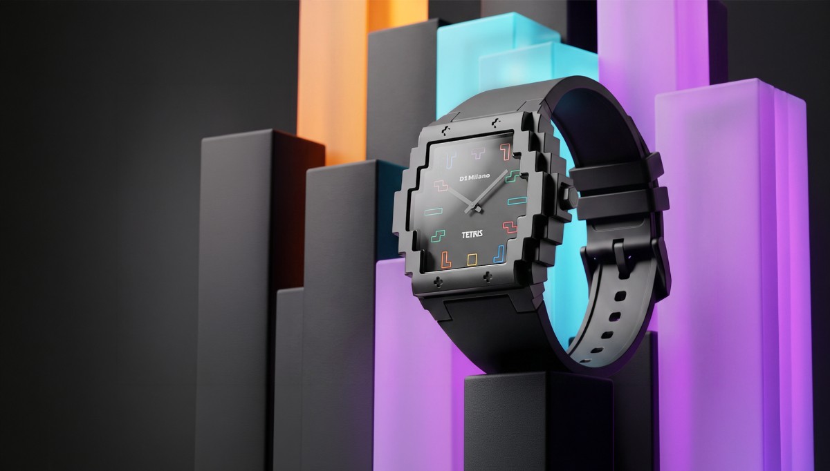 D1 Milano×Tetris™世界的ゲーム「テトリス」が、D1 Milanoの時計に。
7種のテトリミノを文字盤に配した限定コラボウォッチ、10月2日(金)発売。