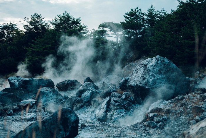 雲仙地獄の様子