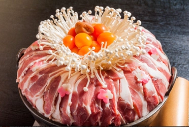 湯島天満宮に咲く“梅の花”をイメージした「鴨なべ」 　幹事様1名分が無料になる忘年会プランを提供