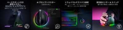 Razer Pro Click V2 シリーズ - 特徴イメージ