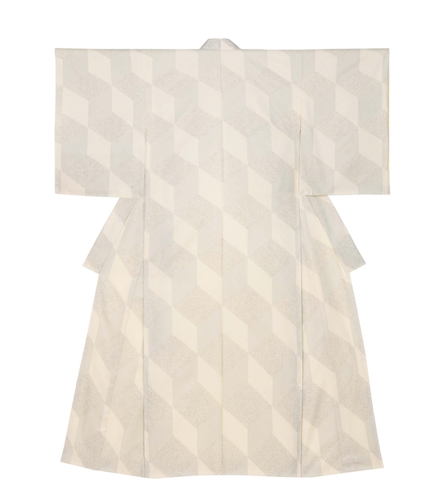 経錦地 友禅訪問着「雪景」 織 北村武資・染 森口邦彦