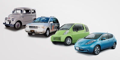 日産の歴代EVたち。