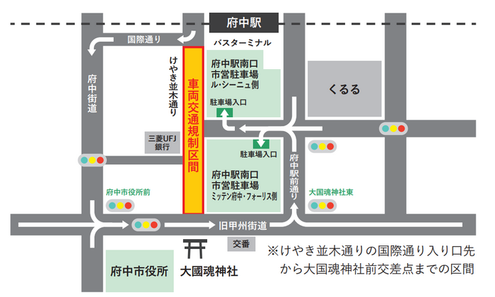 交通規制について