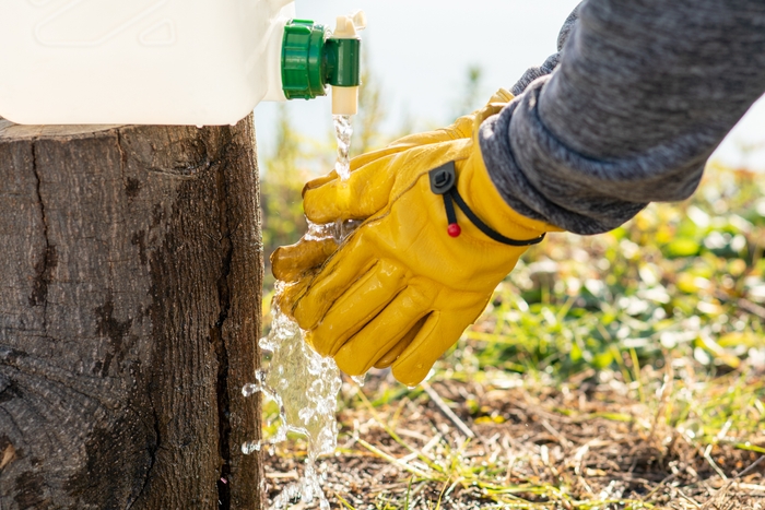 次の作業前に煤も流せます