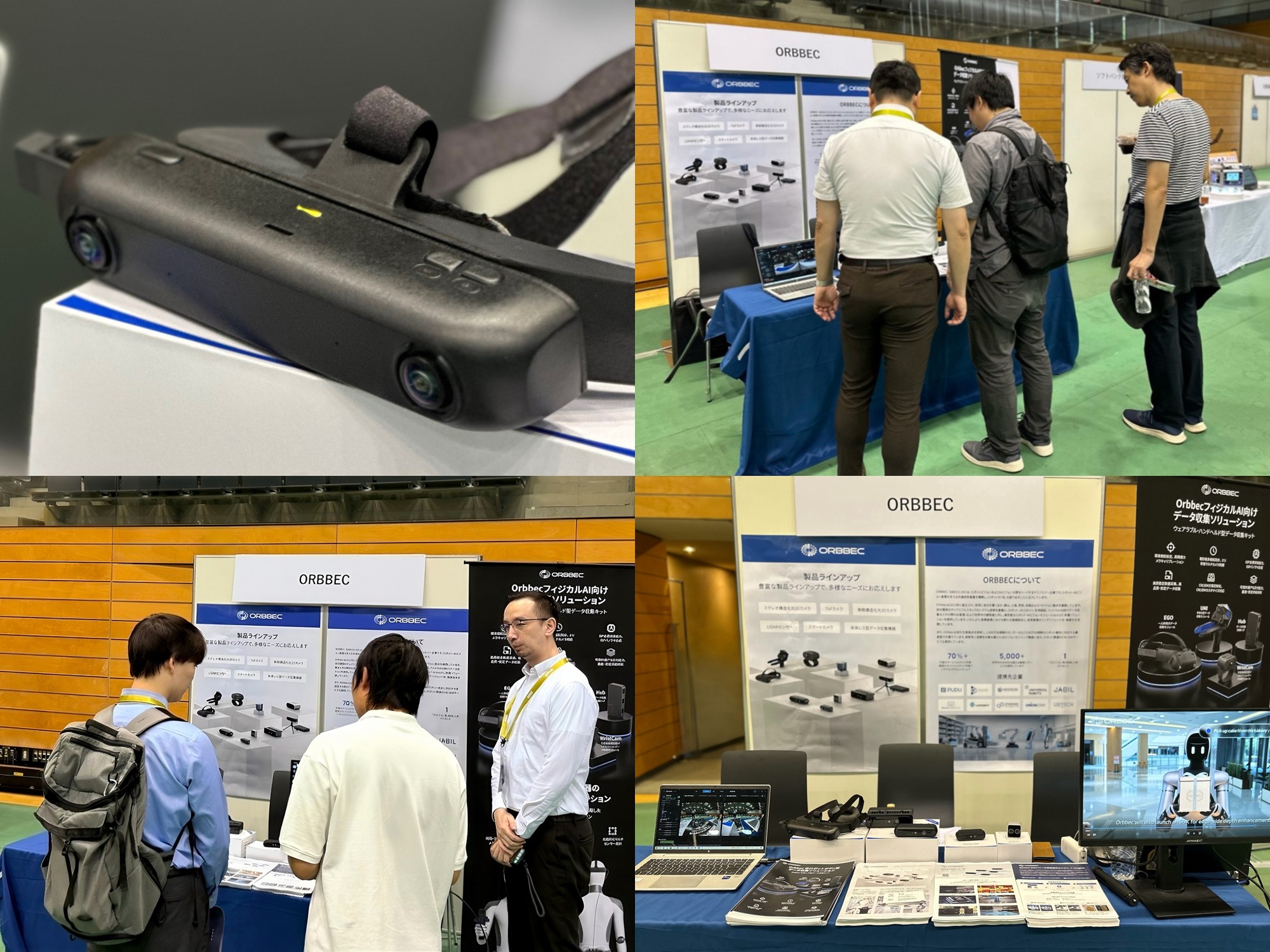 日本初公開、Orbbecがロボット不要のフィジカルAIデータ収集基盤を発表　映像と動作を1ミリ秒以内で同期、約200グラムの試作機をROSCon JP 2026で実演