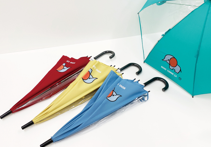 傘　(50㎝)2,400円(税込)　カラー：レッド、イエロー、サックス、グリーン