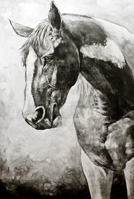 佐藤周作氏 墨絵作品