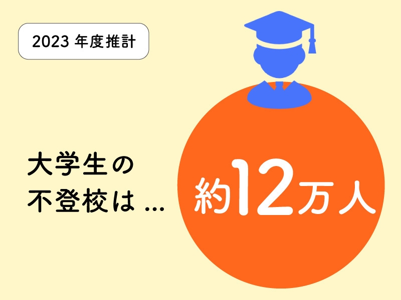 2023年度推計 大学生の不登校 - 約12万人