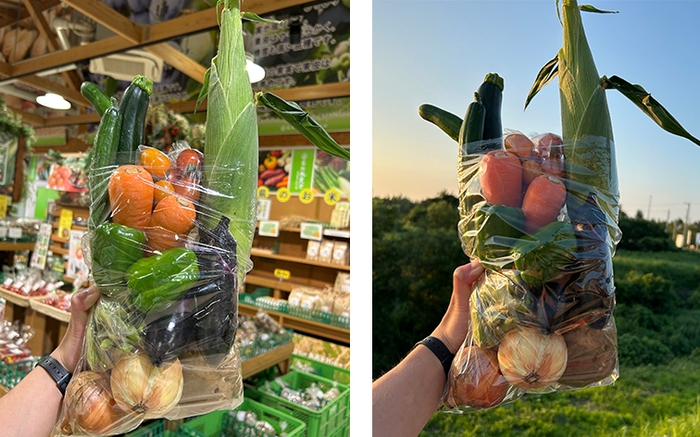 野菜10種詰め放題1分チャレンジ(7/5,7/6)