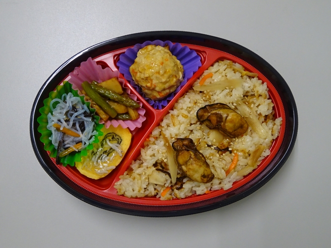 かき飯弁当　画像　画像