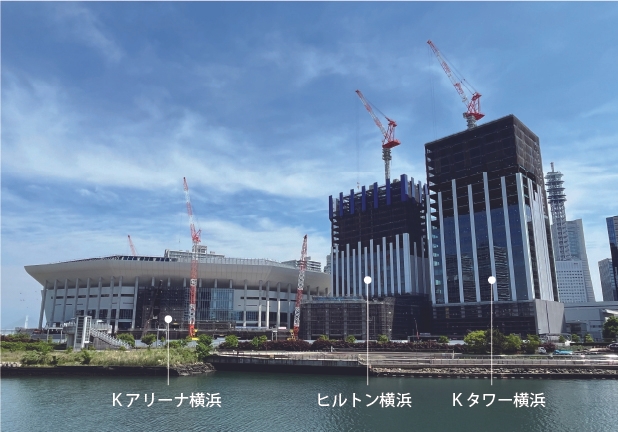 建設中のKアリーナプロジェクト外観(写真:ケン・コーポレーション)