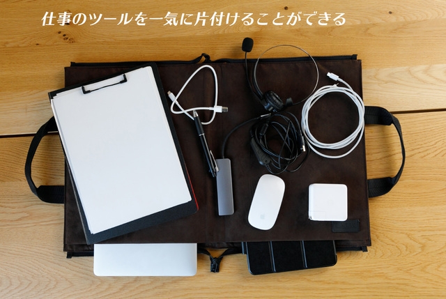 家族も仕事も“大切”にする為の“境界線”となる高機能デスクマット