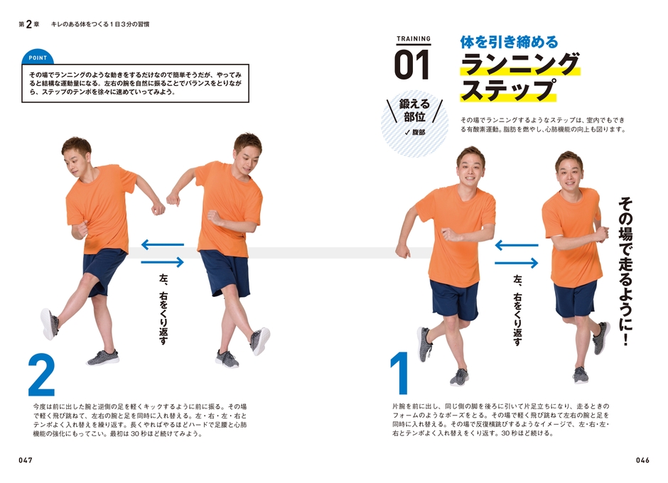 引き締め　ランニングステップ