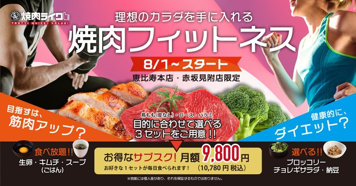 トレーニー向け「焼肉フィットネス」サブスク