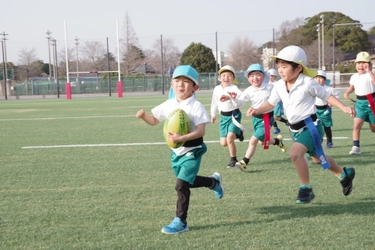 親子で楽しくラグビー体験 ラグビー親子教室を実施