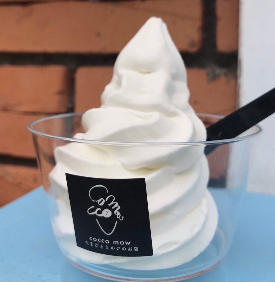 こだわりの「神原牛乳」のミルクをつかったソフトクリーム!