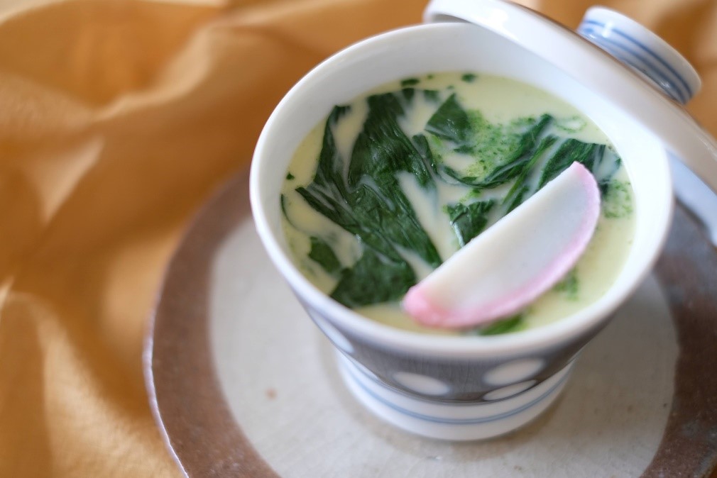 農学部学生が病院食のオリジナルメニューを考案　今が旬の曽爾村産「ほうれん草」を使用した茶碗蒸しを提供