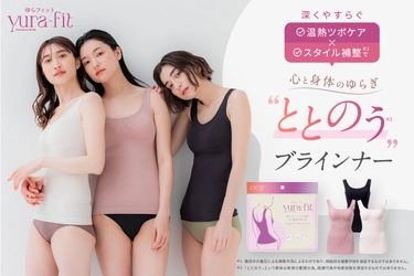 温熱ツボケア×スタイル補整の高機能着圧ブラインナー 『ゆらフィット(yura-fit)』を6月1日から先行販売を開始