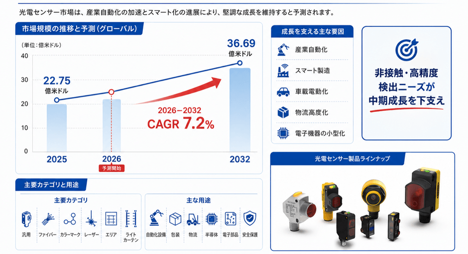 世界光電センサー市場の成長予測2026~2032
