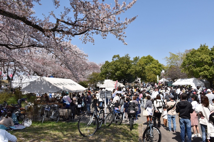 メイン会場の明神下公園