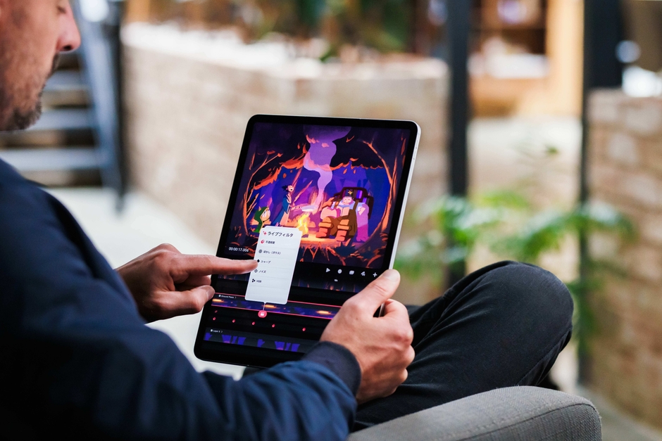撮影処理(クレジット： Procreate, Michael Relth のアニメーション作品)