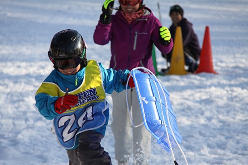 昨年好評だった「親子雪上運動会」