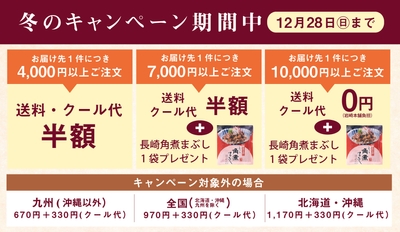 冬の送料キャンペーン概要