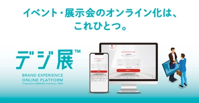 イベント・展示会のオンライン開催はもちろん、 営業商談までを、これひとつで一気に解決！！ オンライン商談プラットフォーム「デジ展(TM)」、第一弾リリース。