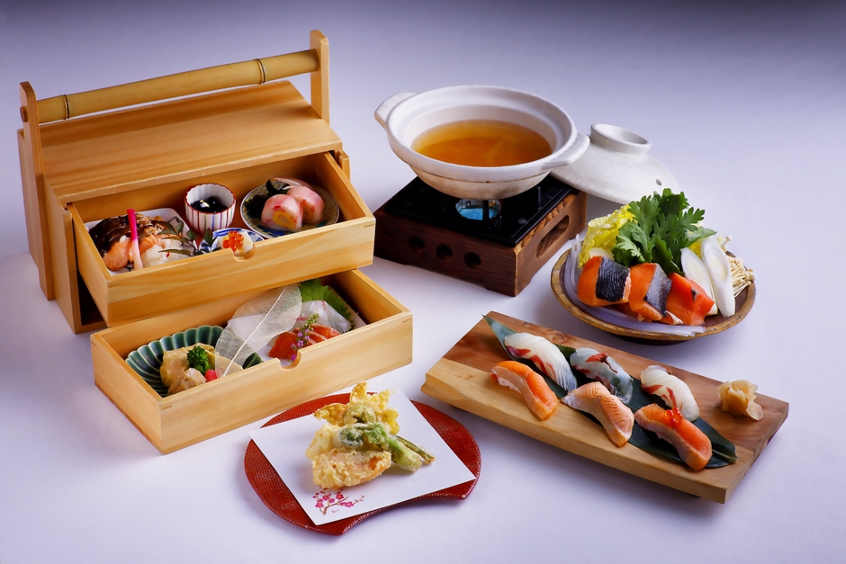 ▲『桜鯛と淡路島サクラマスの春御膳』