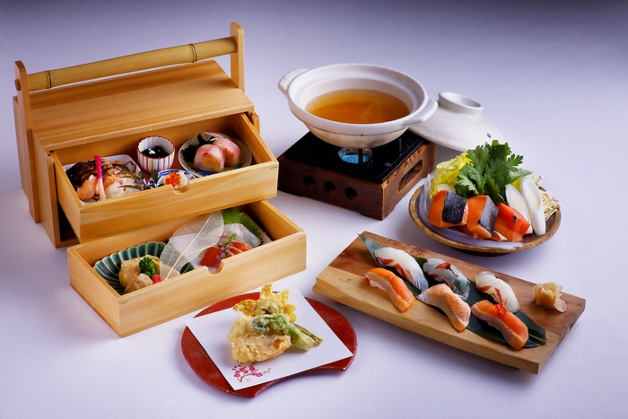 ▲『桜鯛と淡路島サクラマスの春御膳』