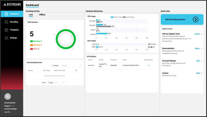Bitstreams - 画面例1