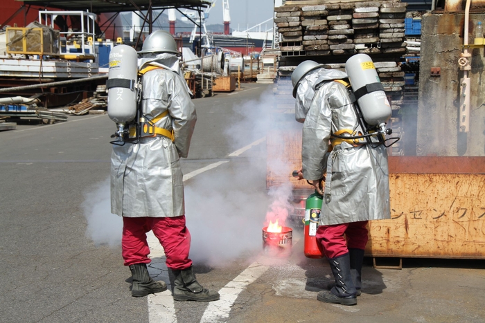 fire fighting activities at the site of fire