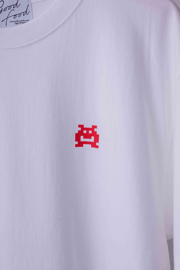 burger T-shirt ホワイト 表デザイン