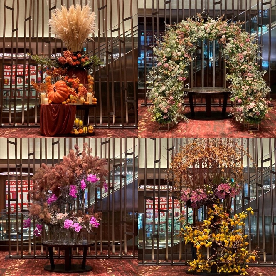 東京會舘内の飾り付けへの活用イメージ