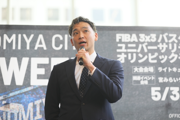 落合知也選手　　　　　　©3x3のまち宇都宮推進委員会