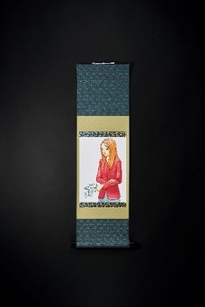 ミニ掛軸【伊藤潤二_うずまきB】