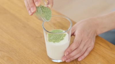 飲みやすい抹茶風味