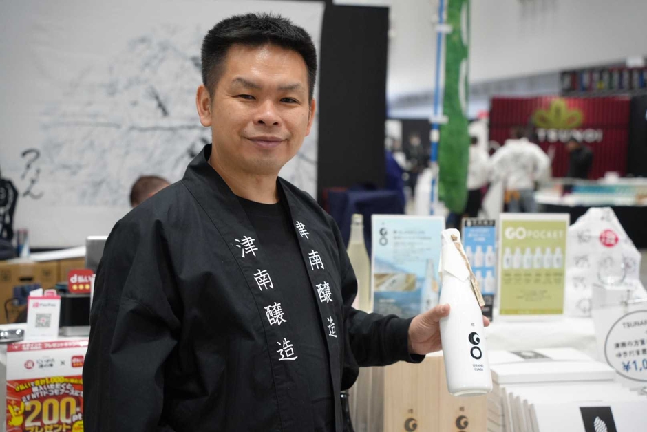 津南醸造で津南のお酒を紹介してくださった「DJかもしたろう」氏