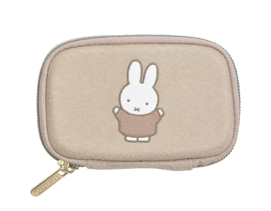 PUPU FELT miffy カードケース(ベージュ)