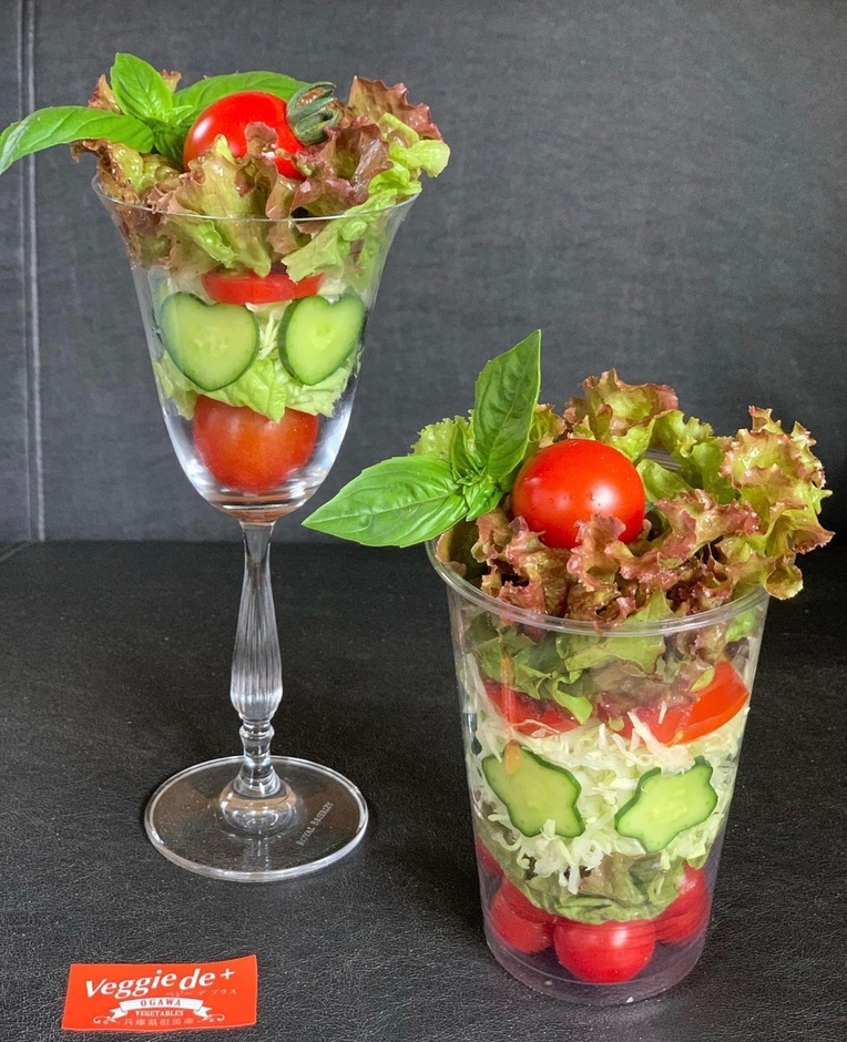 規格外野菜のサラダパフェ