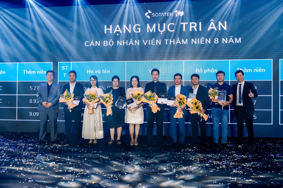 長年勤務の社員への感謝