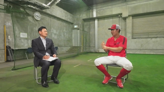 前田智徳さん　平川蓮選手（広島東洋カープ）