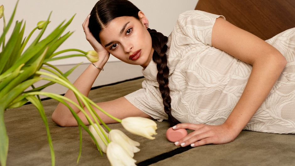 Sudio N3 Pro ロゼピンク着用写真